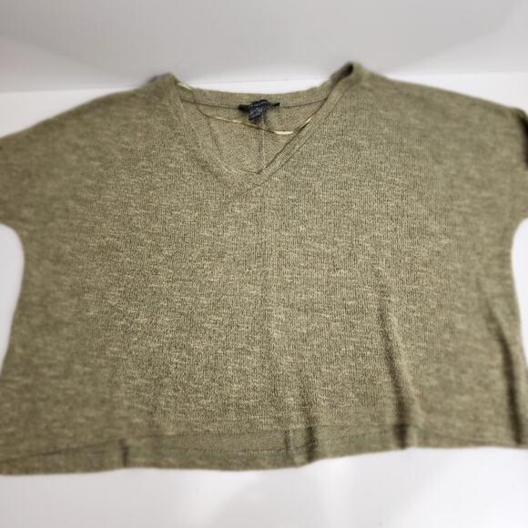 Primark Army Green Long Sleeve Pull-on V-Neck Sweater Women's Size S - Picture 2 of 6